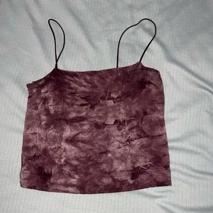 AEO Bungee Strap Tie Dye Crop Top